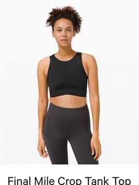 Lululemon Final Mile Crop Tank Top